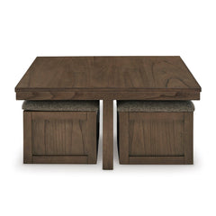 DEVONIA COFFEE TABLE SET 3 PCS - BROWN