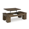 RUBBEN COFFEE TABLE SET 3 PCS - BROWN