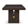 BURKHAUS DINING TABLE - BROWN