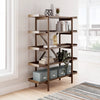 LYNCOTT BOOK SHELF - BROWN