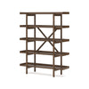 LYNCOTT BOOK SHELF - BROWN
