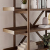 LYNCOTT BOOK SHELF - BROWN