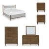 LYNCOTT BEDROOM SET KING SIZE WITH CHEST (193*203 CM) BROWN