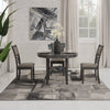 WRENNING DINING TABLE SET 4 CHAIRS - GREY