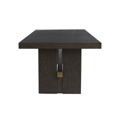 BURKHAUS DINING TABLE - BROWN