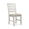 SKEMPTON DINING TABLE SET 8 CHAIRS - WHITE