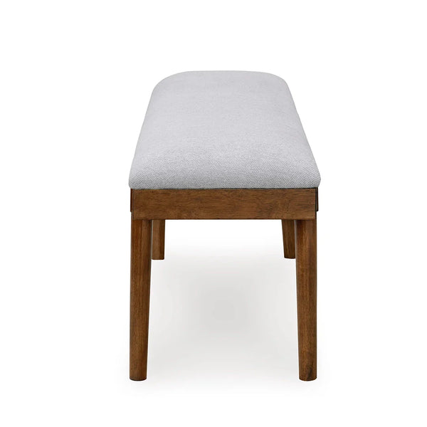 Ashley UAE Lyncott mid-century style bench upholstered seating