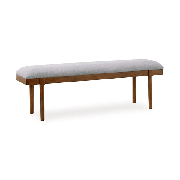 Contemporary Lyncott upholstered bench for dining room – Ashley UAE