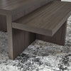 ZENDEX COFFEE TABLE SET 2 PCS - BROWN