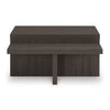 ZENDEX COFFEE TABLE SET 2 PCS - BROWN