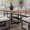 LANOIRE DINING TABLE SET 10 CHAIRS - BROWN