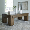 ROSSWAIN CENTER TABLE - BROWN