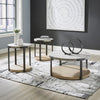 DARTHURST COFFEE TABLE SET OF 3 PCS - BROWN