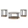 DARTHURST COFFEE TABLE SET OF 3 PCS - BROWN