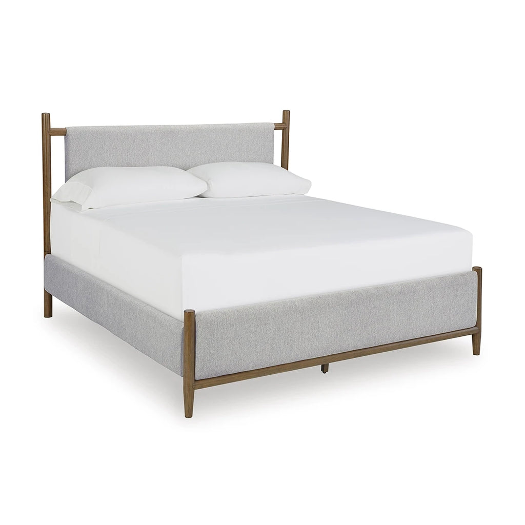 LYNCOTT BED KING SIZE (193*203 CM) GREY
