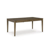 ADARNA DINING TABLE SET 10 CHAIRS - BROWN