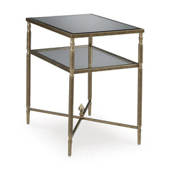 CLOVERTY SIDE TABLE - GREY