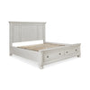 ROBBINSDALE BED KING SIZE (193*203 CM) Antique WHITE
