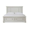ROBBINSDALE BED KING SIZE (193*203 CM) Antique WHITE