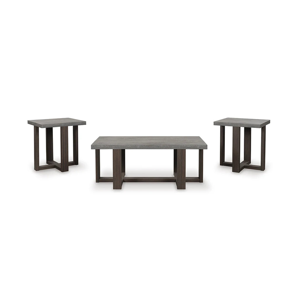 DYNNFORD COFFEE TABLE SET 3 PCS - GREY