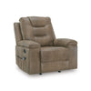 WINDSTADE ROCKER RECLINER - BROWN