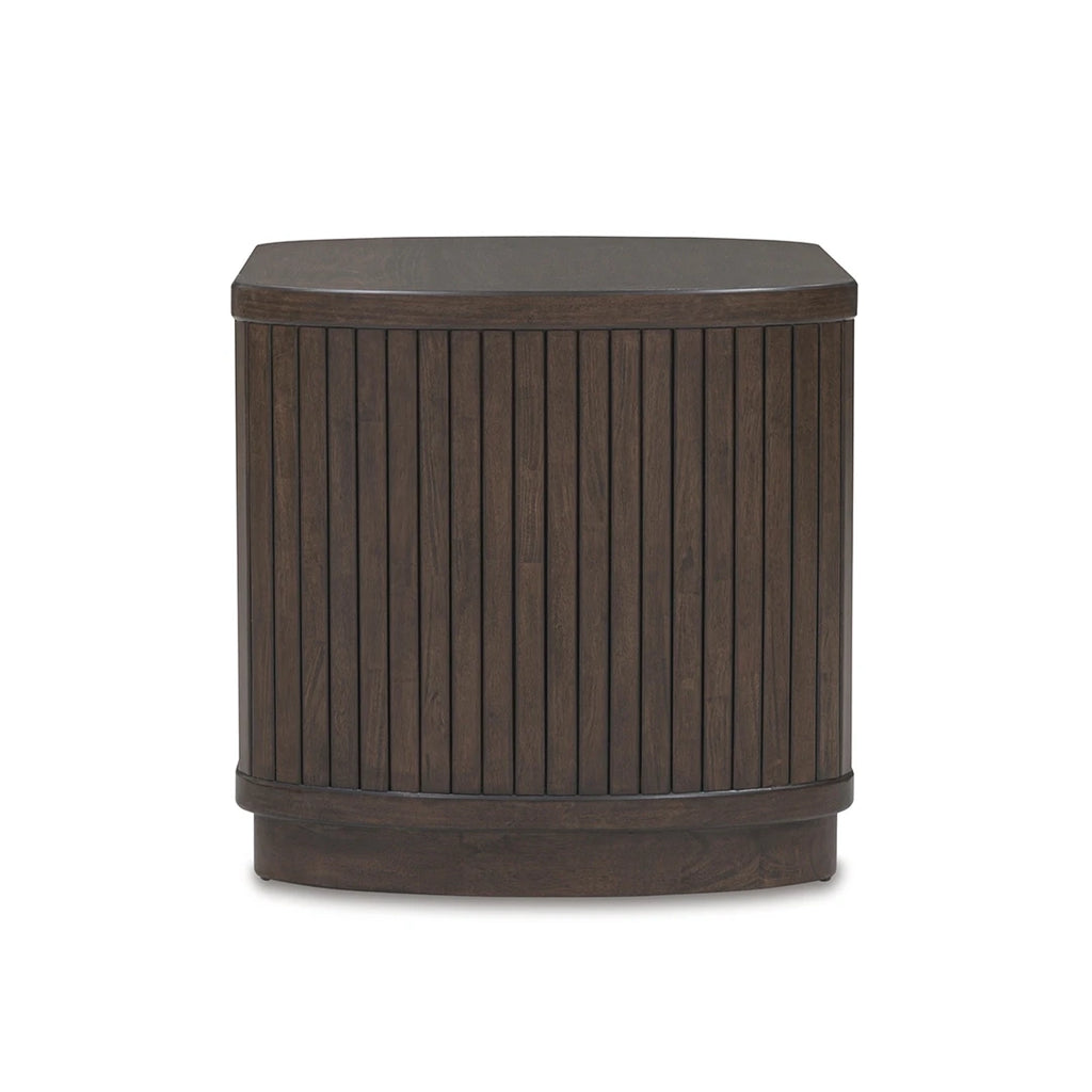 KORESTONE SIDE TABLE - BROWN