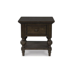 VERAMOND SIDE TABLE - BROWN