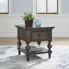 VERAMOND SIDE TABLE - BROWN