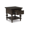 VERAMOND SIDE TABLE - BROWN