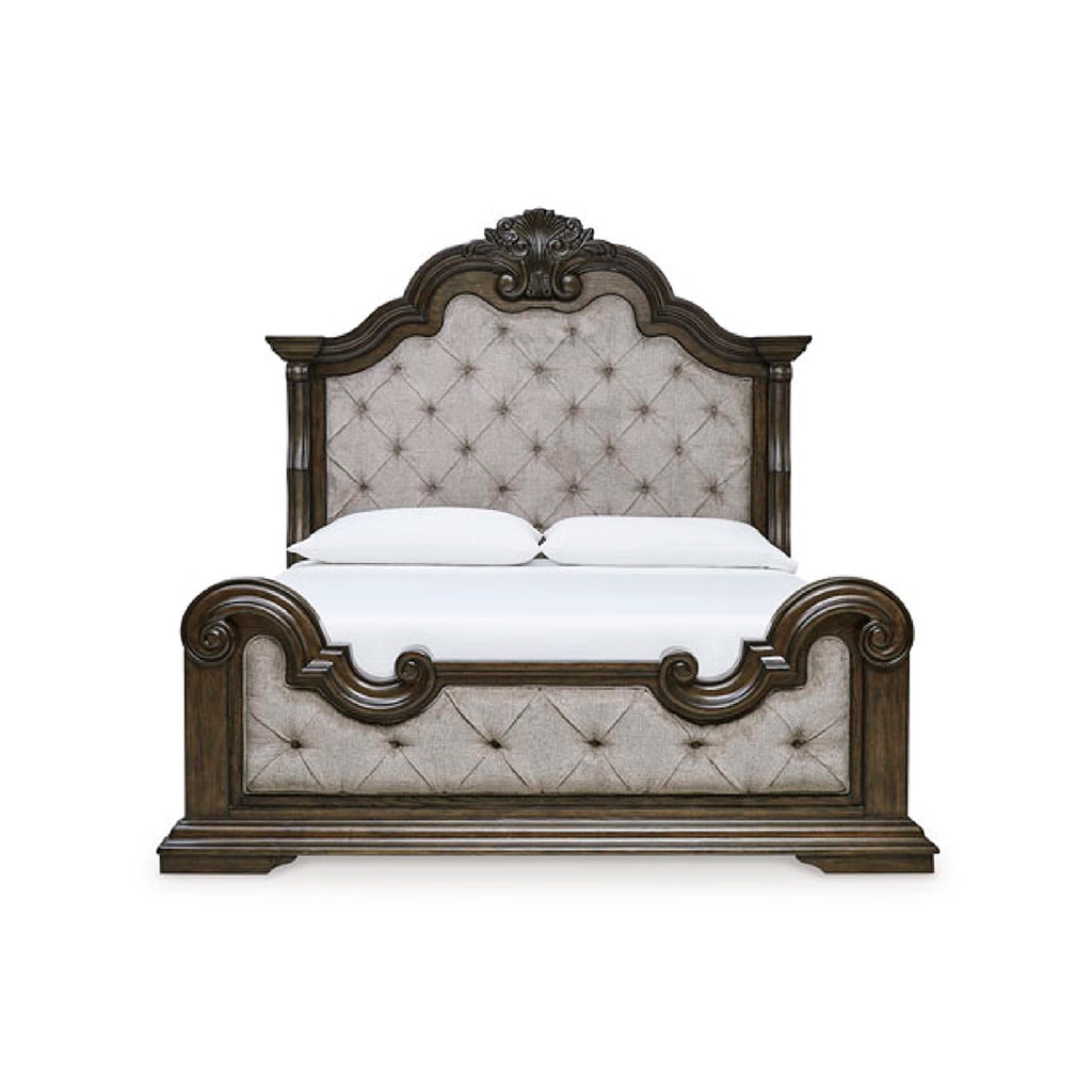 MAYLEE VANDENMORE BEDROOM SET WITHOUT WARDROBE KING SIZE (193 X 203 CM) - DARK BROWN