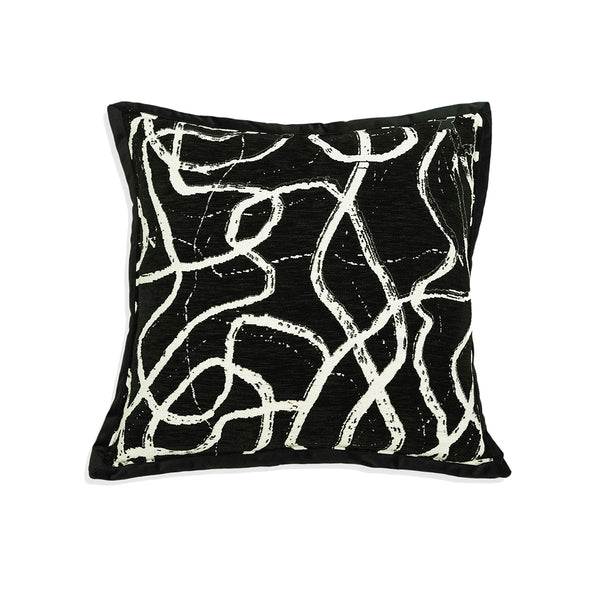 SQUARE CUSHION - BLACK