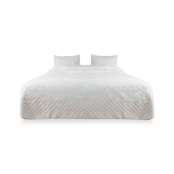 BEDDING SET OF 4 PCS KING - WHITE
