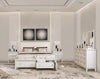 TRULANI BEDROOM SET KING SIZE (193*203CM) WHITE