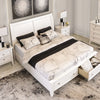 TRULANI BEDROOM SET KING SIZE (193*203CM) WITHOUT WARDROBE WHITE