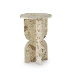 TREYGAN SIDE TABLE - BEIGE