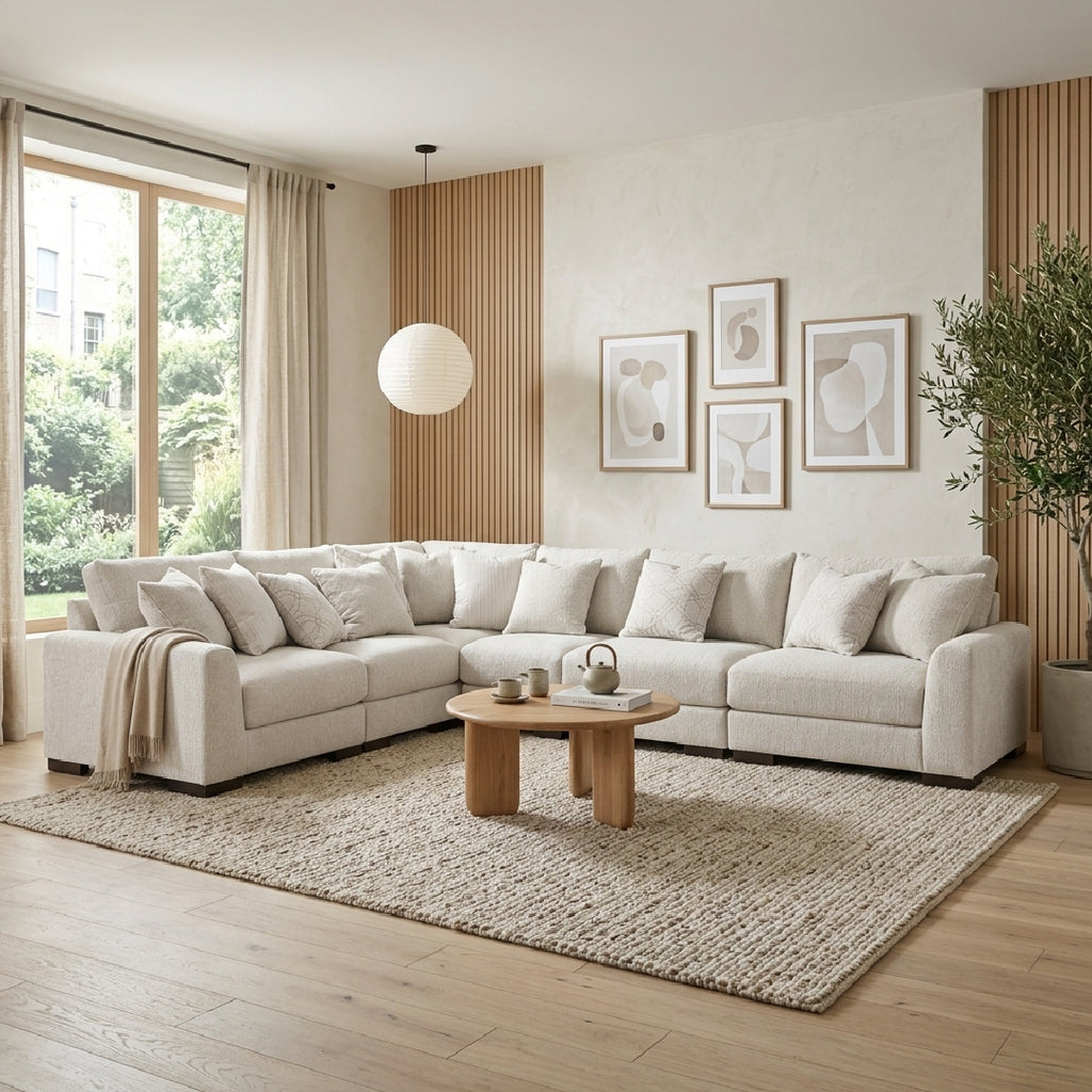 CAVELLA SECTIONAL SOFA 6 PCS - GREY