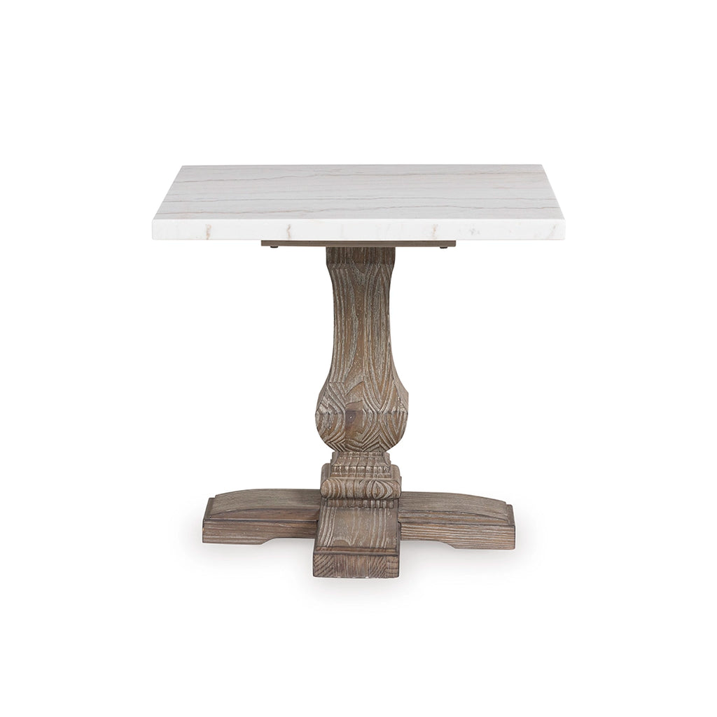 JOHNELLE END TABLE - GREY