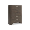 NEO BEDROOM SET WITHOUT WARDROBE KING SIZE (180 X 200 CM) - BROWN