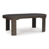 NEO DINING TABLE SET 8 CHAIRS - BROWN