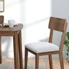 LYNCOTT DINING TABLE SET 4 CHAIRS - BROWN