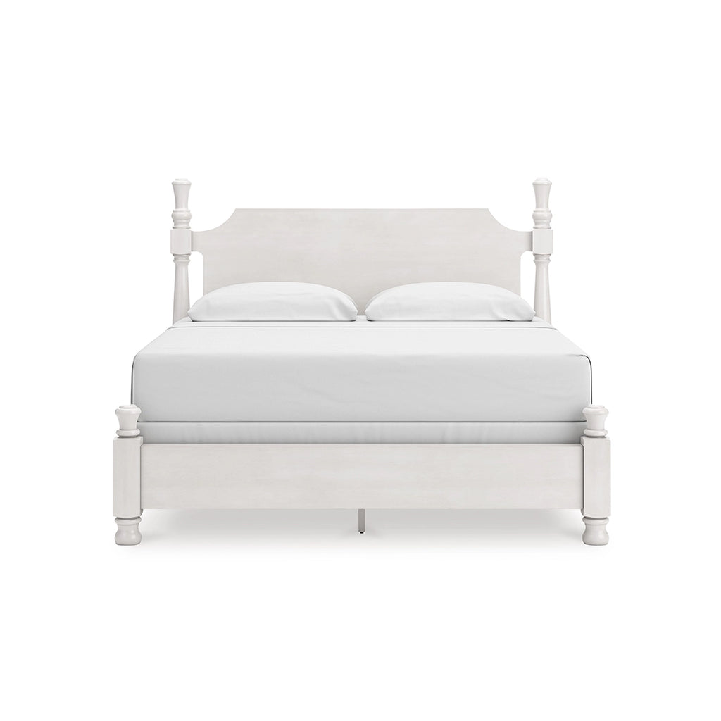 CHADWORTH VANDENMORE BEDROOM SET WITHOUT WARDROBE KING SIZE (193 X 203 CM) - ANTIQUE WHITE