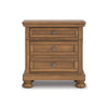 VANDENMORE BEDROOM SET WITHOUT WARDROBE KING SIZE (193 X 203 CM) - LIGHT BROWN