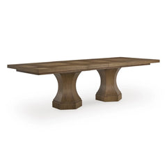 JORLAINA TIVOLY DINING TABLE SET 10 CHAIRS - BROWN