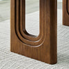 PALOMA DINING TABLE SET 6 CHAIRS - BROWN