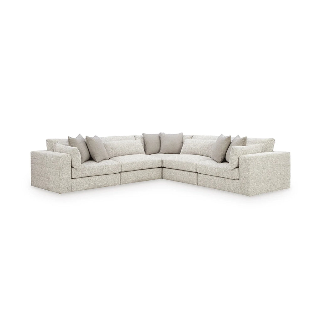 STONECROFT MANOR SECTIONAL SOFA 5 PCS - GREY
