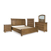 VANDENMORE BEDROOM SET WITHOUT WARDROBE KING SIZE (193 X 203 CM) - LIGHT BROWN