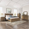 VANDENMORE BEDROOM SET WITHOUT WARDROBE KING SIZE (193 X 203 CM) - LIGHT BROWN