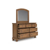 VANDENMORE BEDROOM SET WITHOUT WARDROBE KING SIZE (193 X 203 CM) - LIGHT BROWN