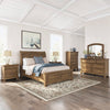 VANDENMORE BEDROOM SET WITHOUT WARDROBE QUEEN SIZE (150*200 CM) - LIGHT BROWN