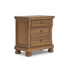 VANDENMORE BEDROOM SET WITHOUT WARDROBE QUEEN SIZE (150*200 CM) - LIGHT BROWN